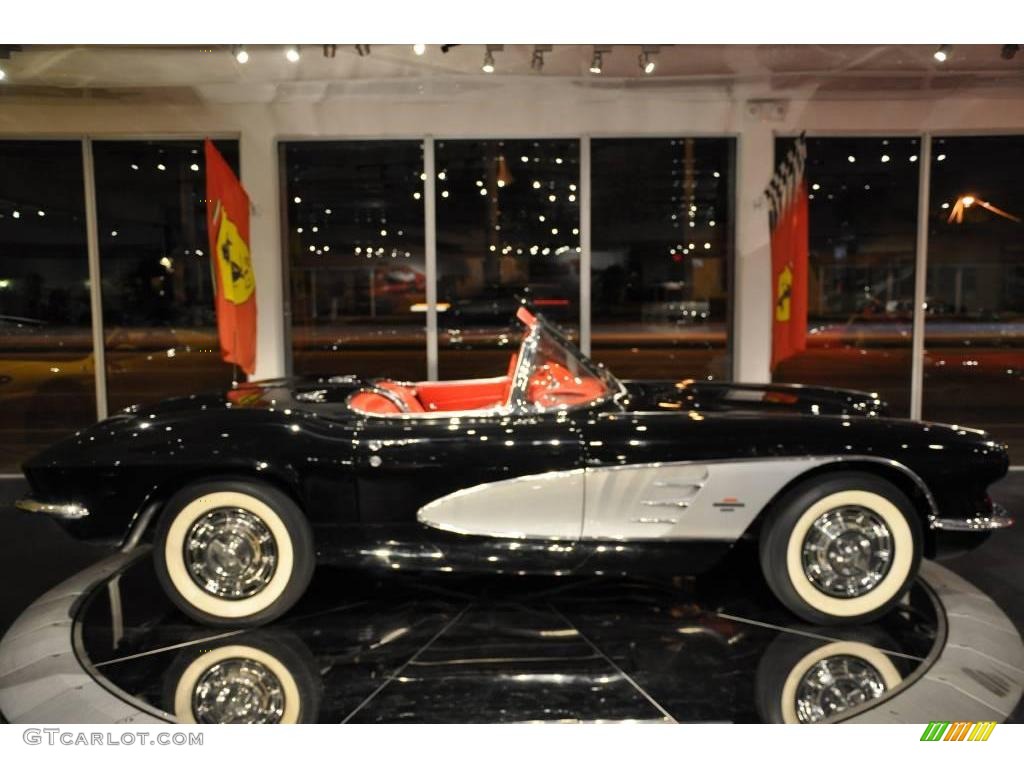 1961 Corvette Convertible - Tuxedo Black / Red photo #28