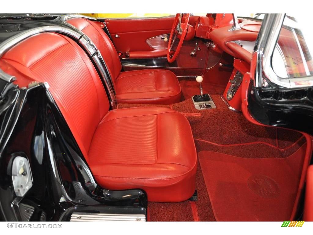 1961 Corvette Convertible - Tuxedo Black / Red photo #29