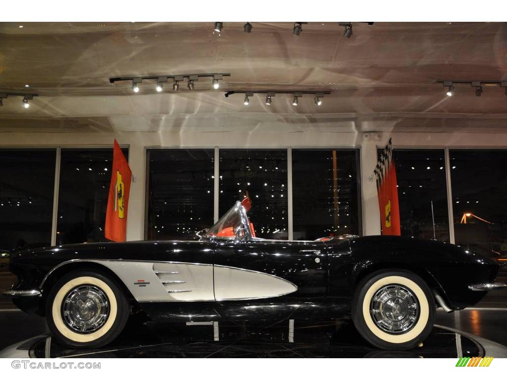 1961 Corvette Convertible - Tuxedo Black / Red photo #30