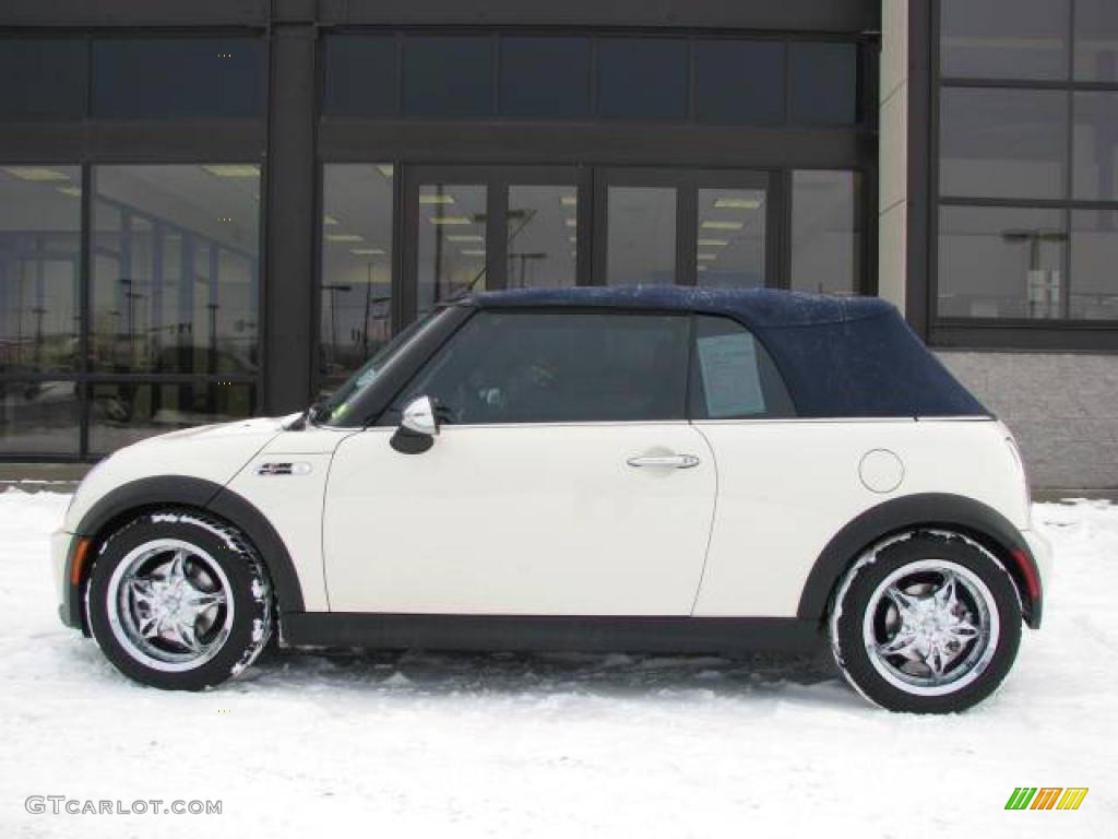 2006 Cooper S Convertible - Pepper White / Black/Panther Black photo #1