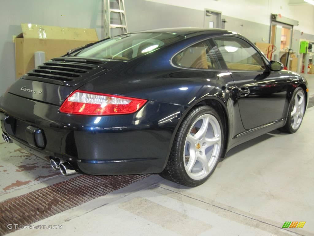 2007 911 Carrera 4 Coupe - Midnight Blue Metallic / Natural Leather Brown photo #3