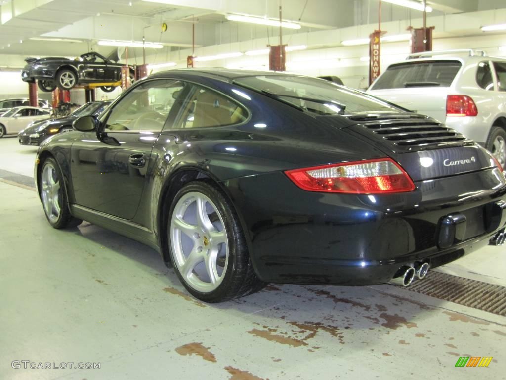 2007 911 Carrera 4 Coupe - Midnight Blue Metallic / Natural Leather Brown photo #4