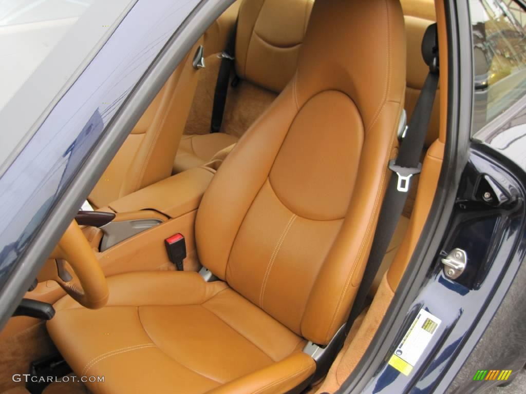 2007 911 Carrera 4 Coupe - Midnight Blue Metallic / Natural Leather Brown photo #28