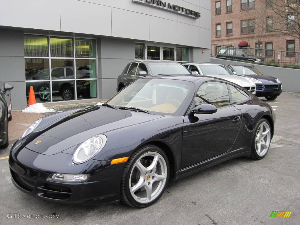 2007 911 Carrera 4 Coupe - Midnight Blue Metallic / Natural Leather Brown photo #36