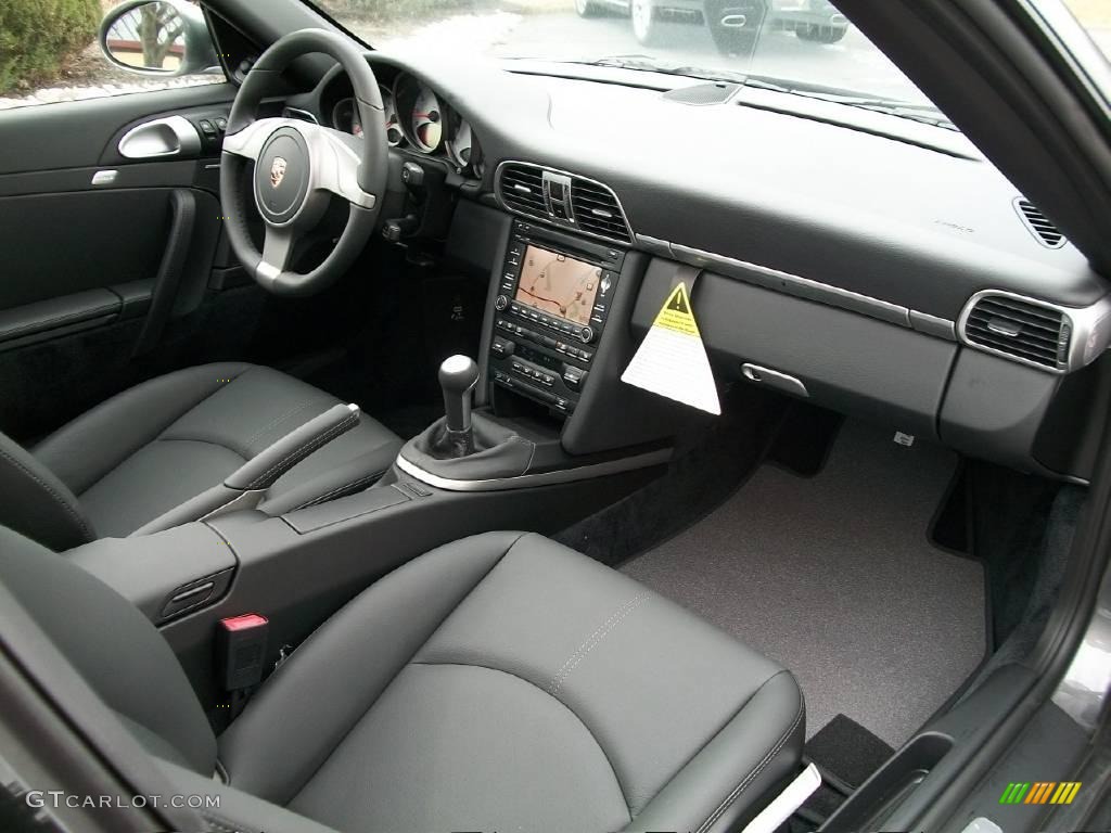 2010 911 Carrera 4S Coupe - Meteor Grey Metallic / Black photo #25