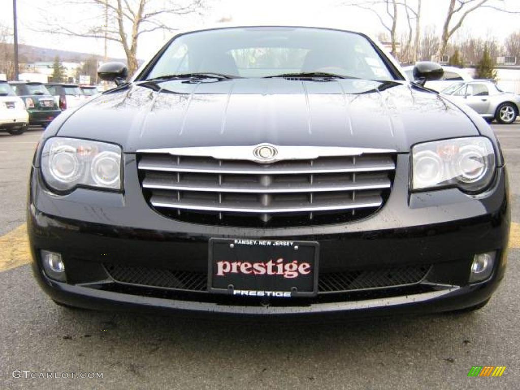 2008 Crossfire Limited Coupe - Black / Dark Slate Gray/Cedar photo #14
