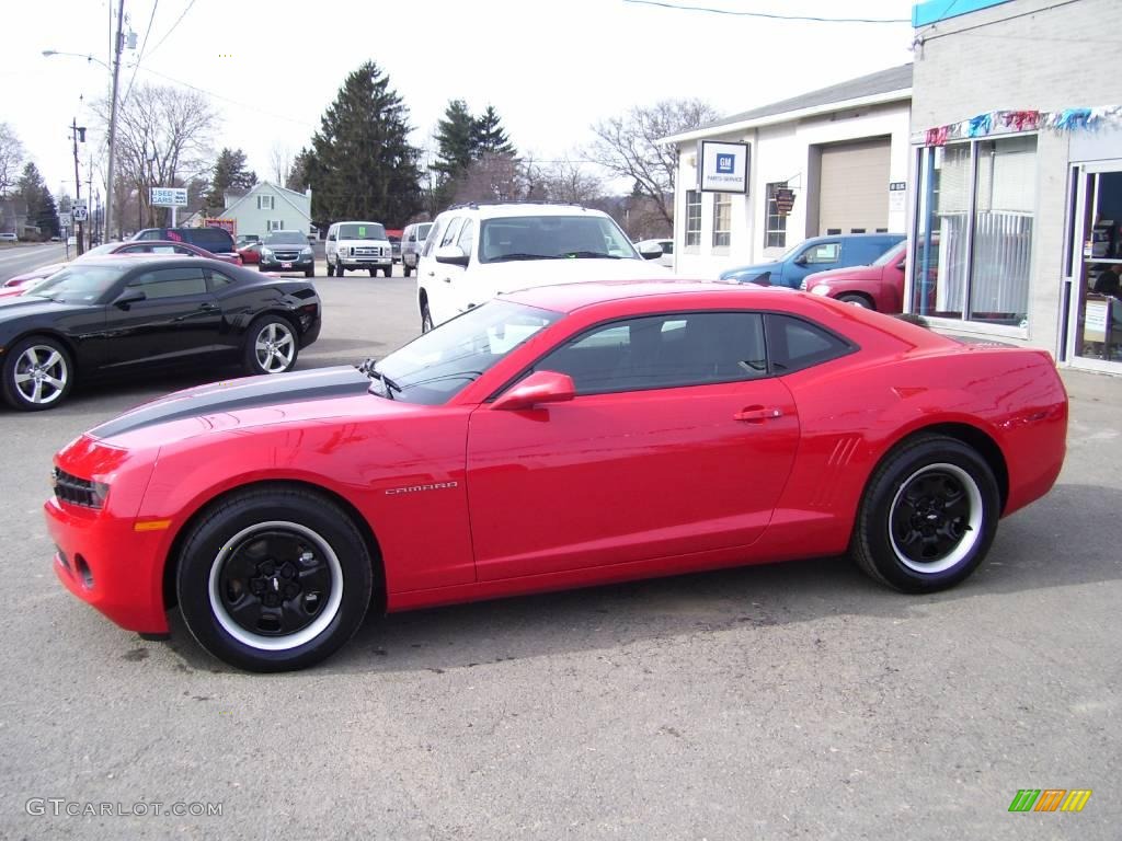 2010 Camaro LS Coupe - Victory Red / Black photo #6