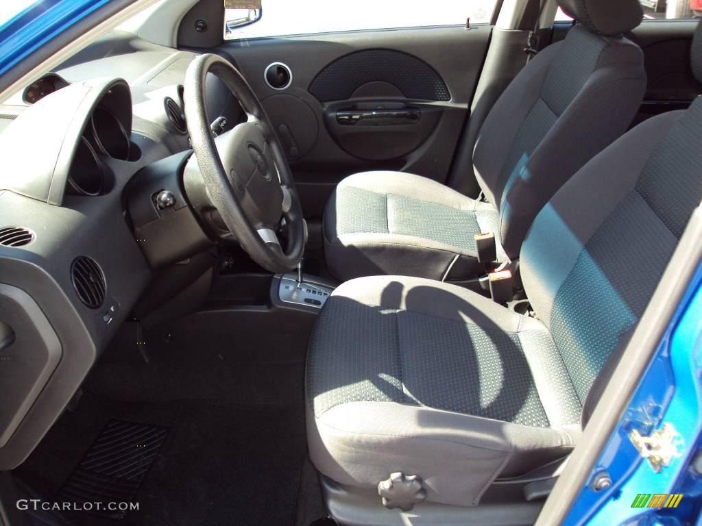 2007 Aveo 5 LS Hatchback - Bright Blue / Charcoal Black photo #4