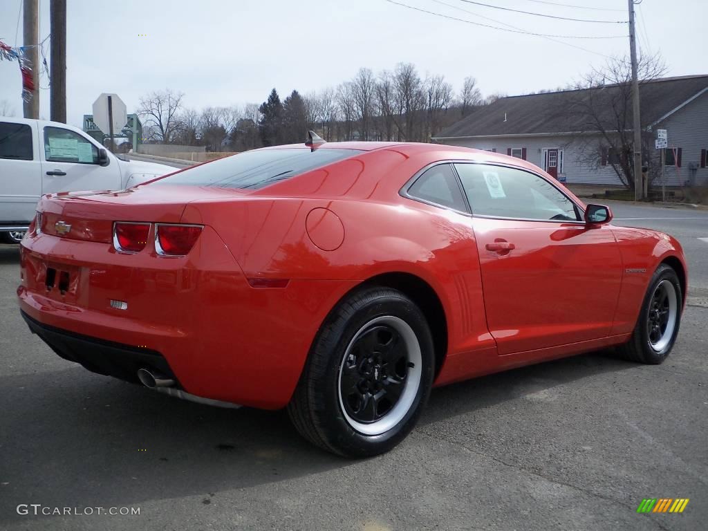 2010 Camaro LS Coupe - Victory Red / Black photo #5