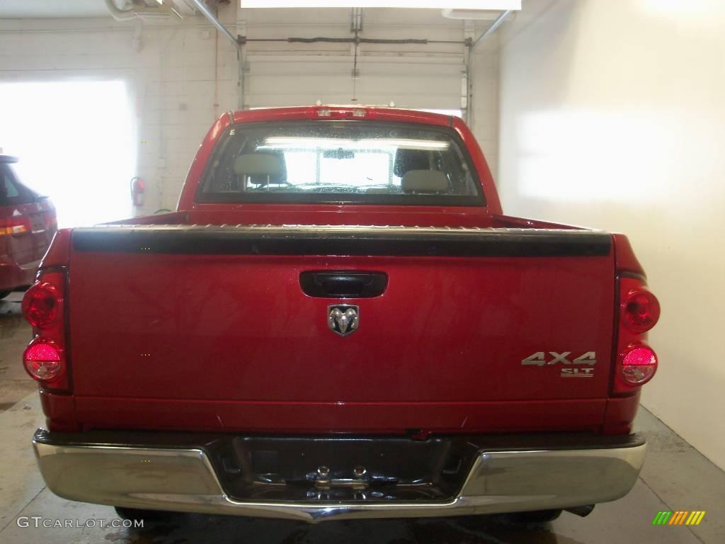 2007 Ram 1500 SLT Quad Cab 4x4 - Inferno Red Crystal Pearl / Medium Slate Gray photo #9