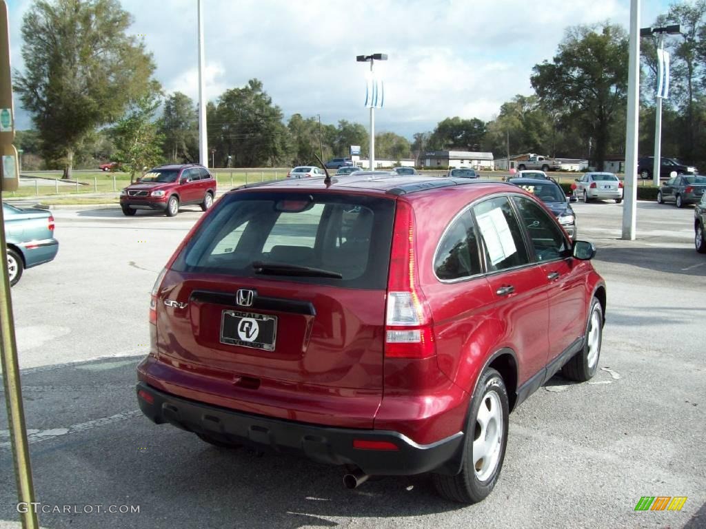 2007 CR-V LX - Tango Red Pearl / Gray photo #8