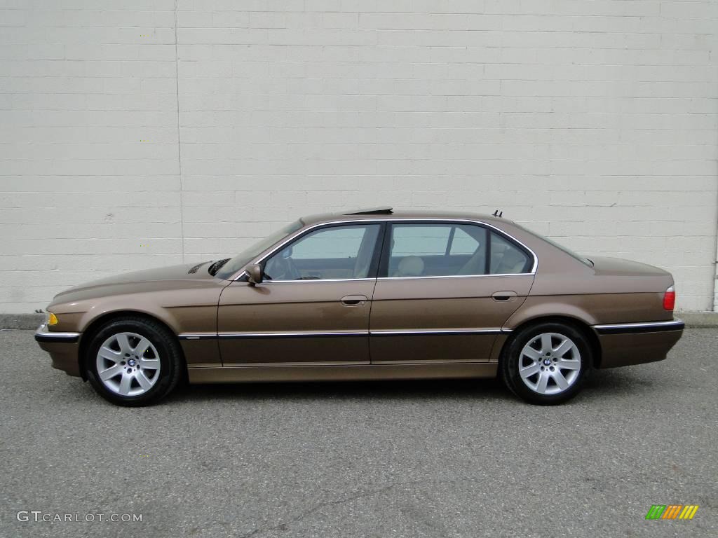 2001 7 Series 740iL Sedan - Impala Brown Metallic / Sand Beige photo #2