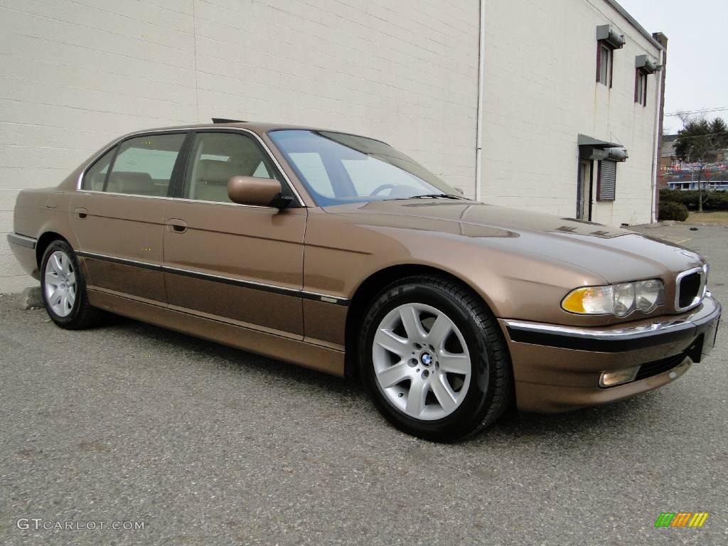 2001 7 Series 740iL Sedan - Impala Brown Metallic / Sand Beige photo #6