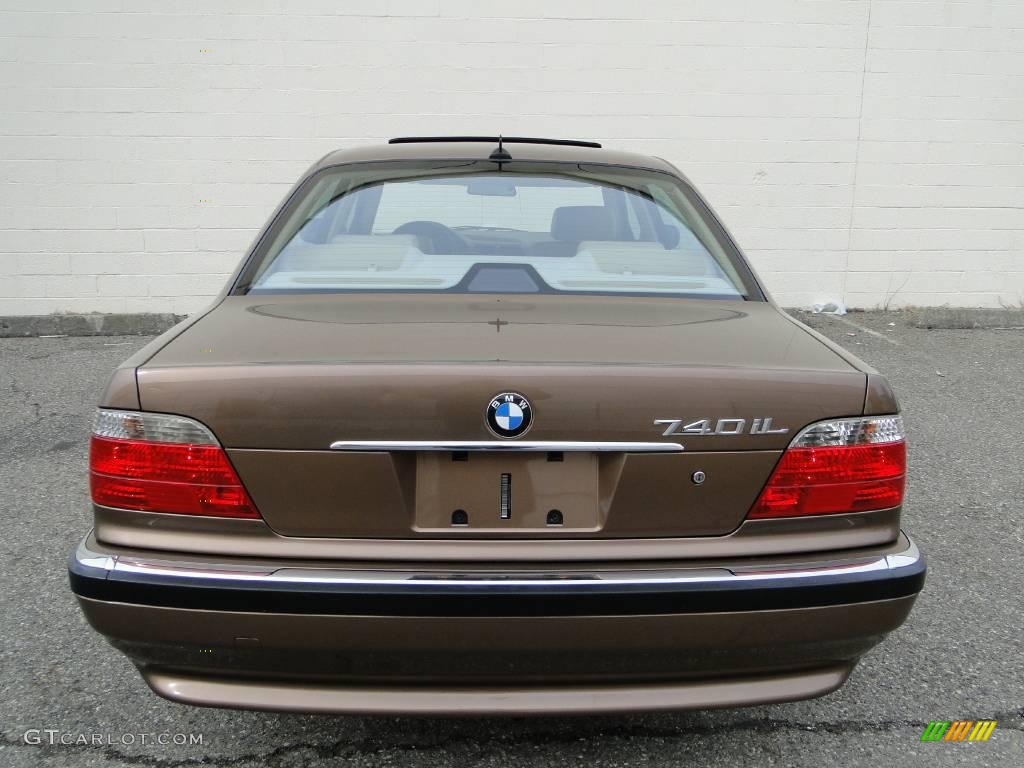 2001 7 Series 740iL Sedan - Impala Brown Metallic / Sand Beige photo #8