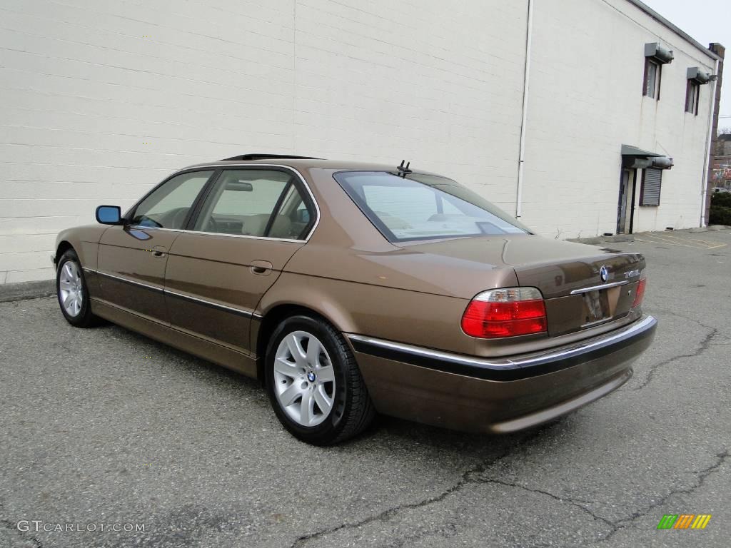 2001 7 Series 740iL Sedan - Impala Brown Metallic / Sand Beige photo #9