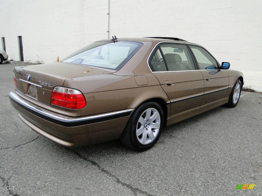 2001 7 Series 740iL Sedan - Impala Brown Metallic / Sand Beige photo #10