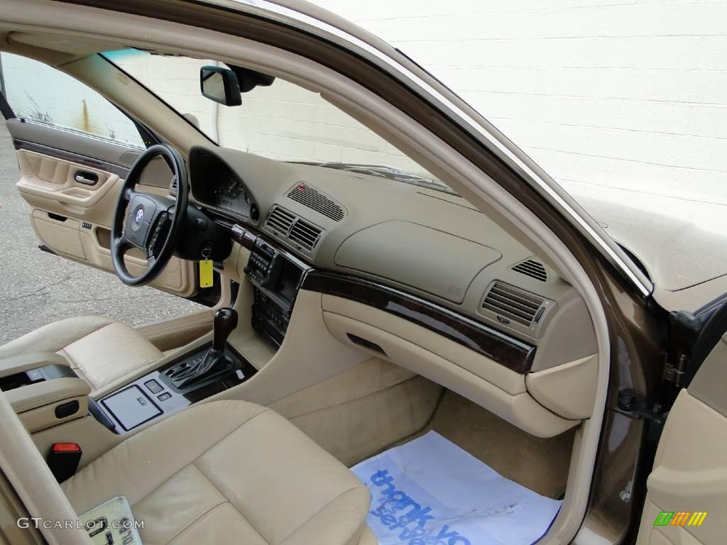 2001 7 Series 740iL Sedan - Impala Brown Metallic / Sand Beige photo #22