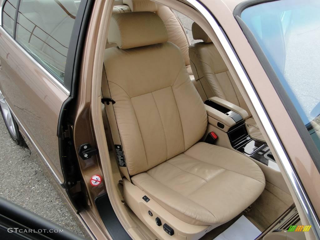 2001 7 Series 740iL Sedan - Impala Brown Metallic / Sand Beige photo #23