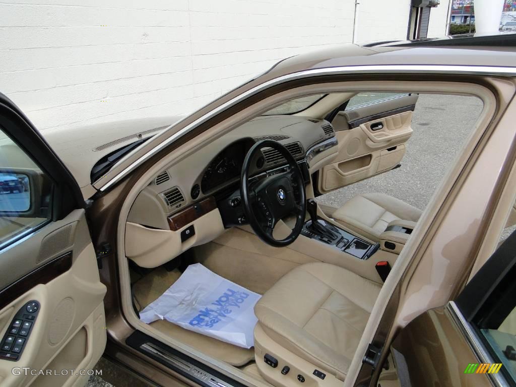 2001 7 Series 740iL Sedan - Impala Brown Metallic / Sand Beige photo #28
