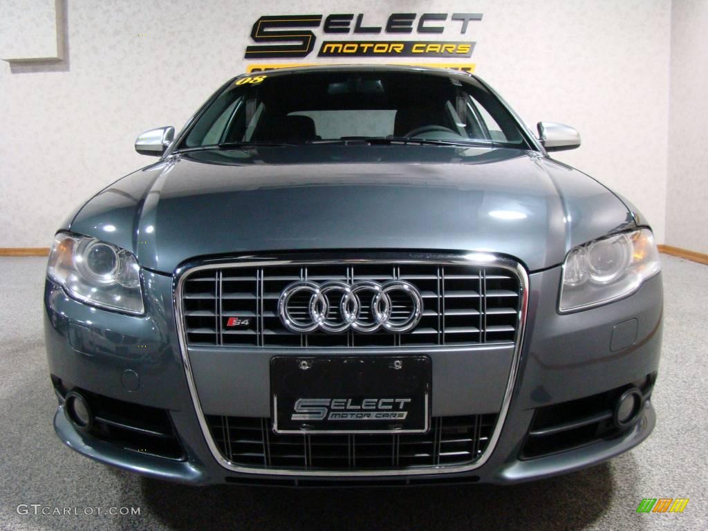 2008 S4 4.2 quattro Sedan - Dolphin Grey Metallic / Black/Silver photo #2