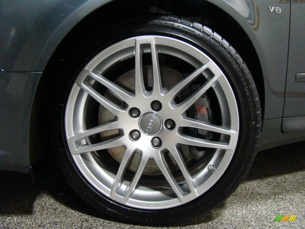 2008 S4 4.2 quattro Sedan - Dolphin Grey Metallic / Black/Silver photo #6