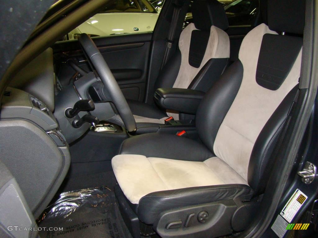 2008 S4 4.2 quattro Sedan - Dolphin Grey Metallic / Black/Silver photo #7