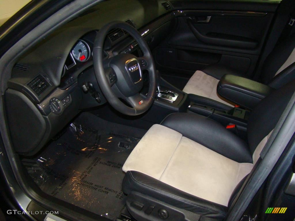 2008 S4 4.2 quattro Sedan - Dolphin Grey Metallic / Black/Silver photo #8