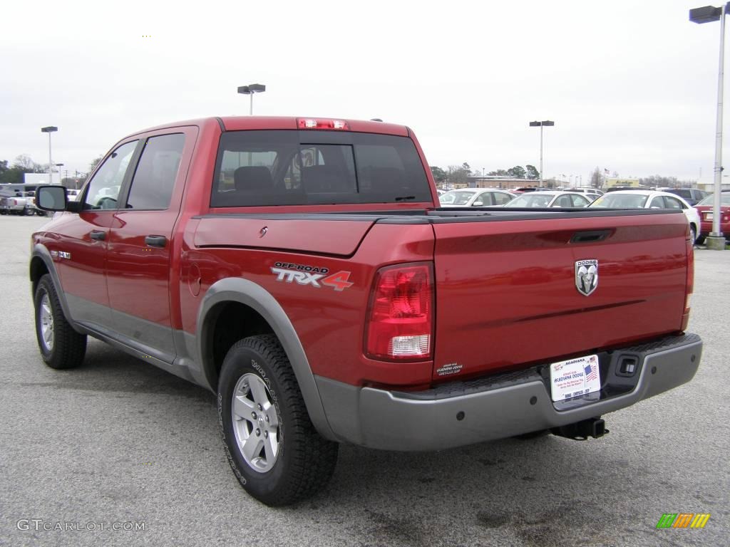 2009 Ram 1500 TRX4 Crew Cab 4x4 - Inferno Red Crystal Pearl / Dark Slate/Medium Graystone photo #5