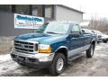 Island Blue Metallic 2001 Ford F250 Super Duty XLT Regular Cab 4x4