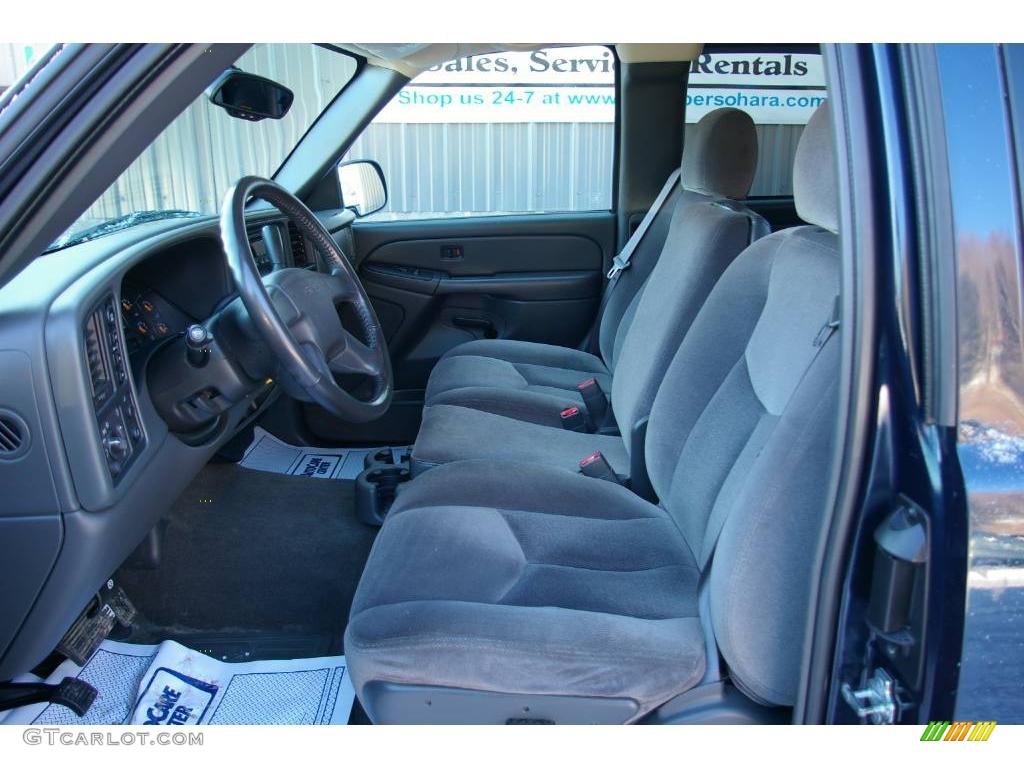 2005 Sierra 1500 SLE Extended Cab 4x4 - Deep Blue Metallic / Dark Pewter photo #3
