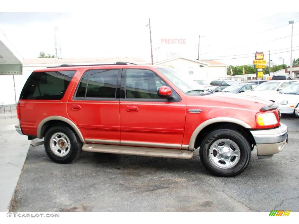2002 Expedition Eddie Bauer - Laser Red / Medium Parchment photo #3