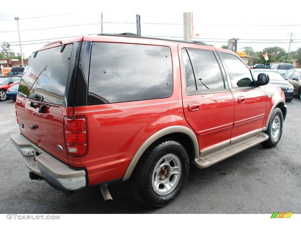 2002 Expedition Eddie Bauer - Laser Red / Medium Parchment photo #9