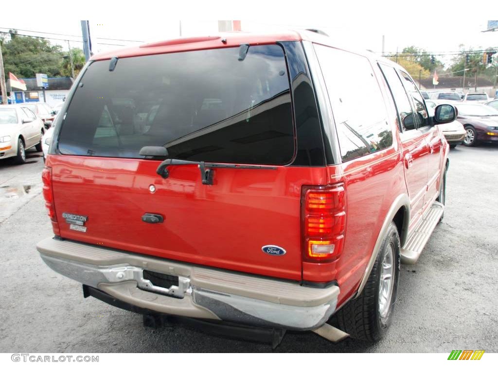 2002 Expedition Eddie Bauer - Laser Red / Medium Parchment photo #10