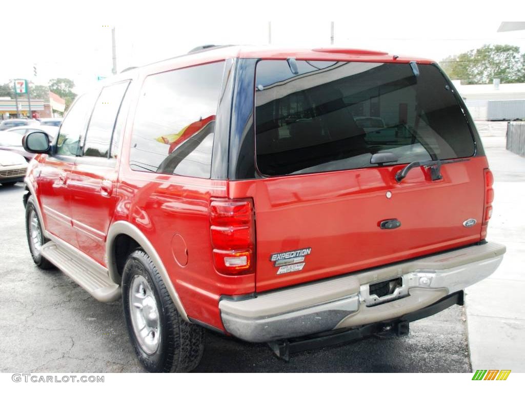 2002 Expedition Eddie Bauer - Laser Red / Medium Parchment photo #12