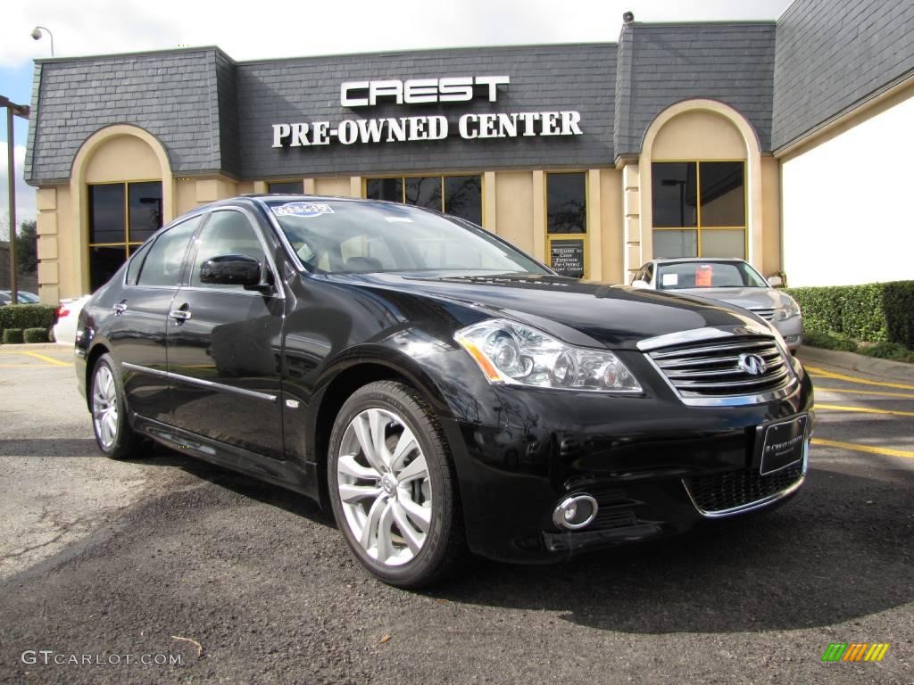 2009 M 35 Sedan - Black Obsidian / Graphite Black photo #1