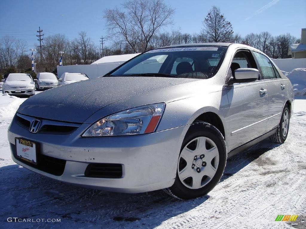 2006 Accord LX Sedan - Alabaster Silver Metallic / Black photo #1