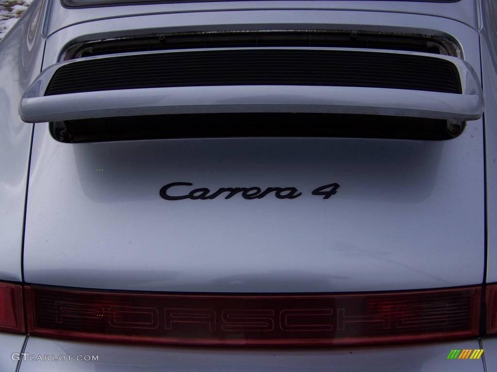 1993 911 Carrera 4 Coupe - Polar Silver Metallic / Black photo #13