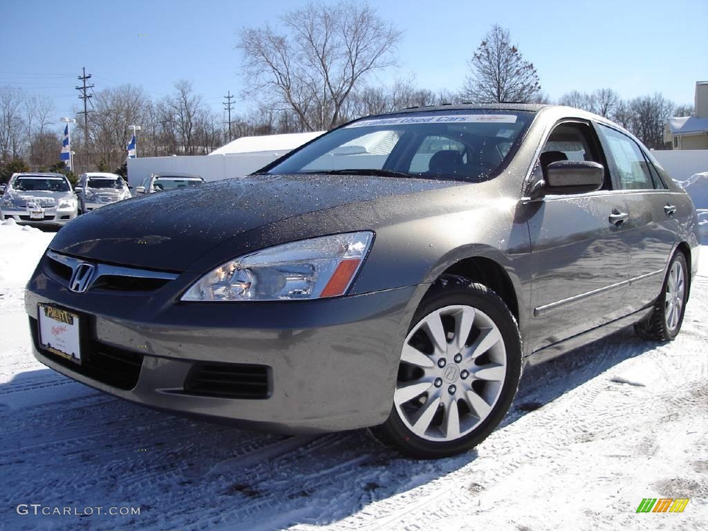 2006 Accord EX-L V6 Sedan - Carbon Bronze Pearl / Black photo #1