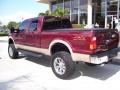 2008 Dark Toreador Red Ford F250 Super Duty Lariat Crew Cab 4x4  photo #10