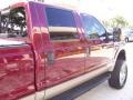 2008 Dark Toreador Red Ford F250 Super Duty Lariat Crew Cab 4x4  photo #12