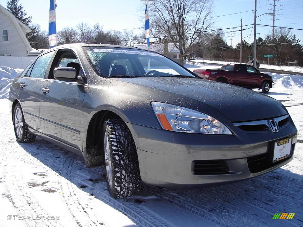 2006 Accord EX-L V6 Sedan - Carbon Bronze Pearl / Black photo #7