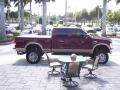 2008 Dark Toreador Red Ford F250 Super Duty Lariat Crew Cab 4x4  photo #16