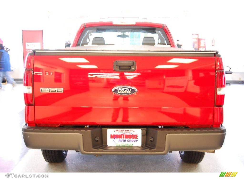 2007 F150 XL Regular Cab - Bright Red / Medium Flint photo #5