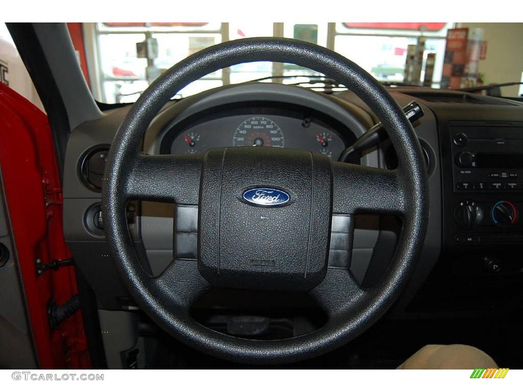 2007 F150 XL Regular Cab - Bright Red / Medium Flint photo #28