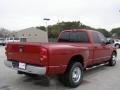 2007 Inferno Red Crystal Pearl Dodge Ram 3500 Big Horn Quad Cab Dually  photo #3