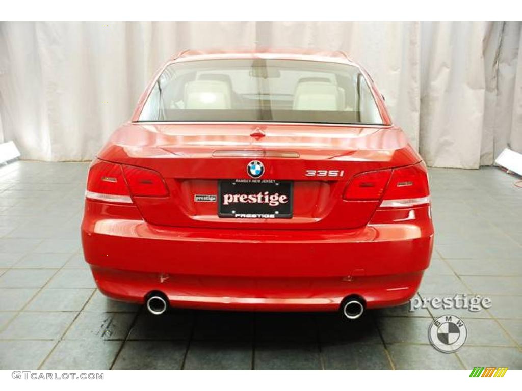 2009 3 Series 335i Convertible - Crimson Red / Beige photo #2