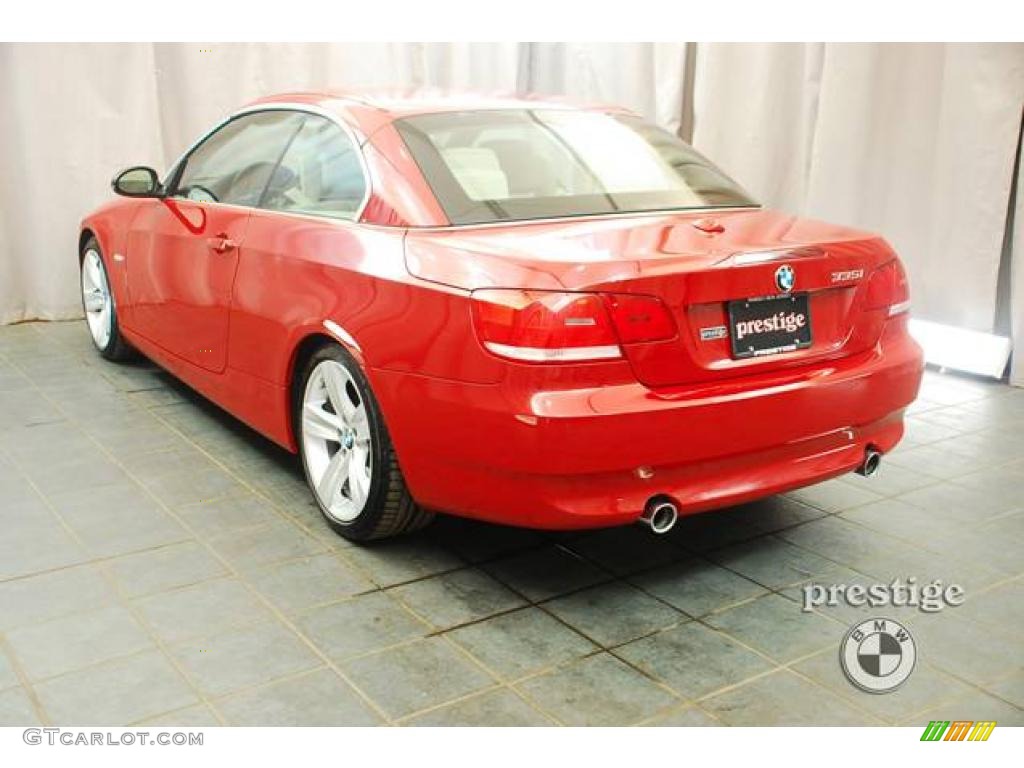 2009 3 Series 335i Convertible - Crimson Red / Beige photo #3