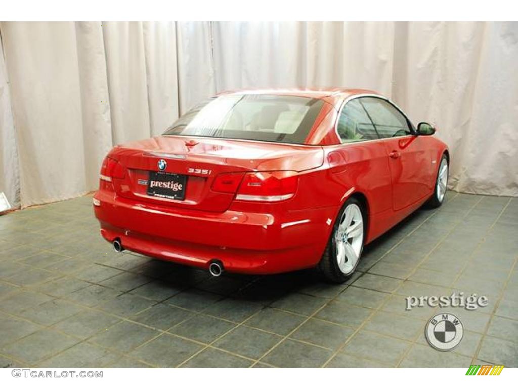 2009 3 Series 335i Convertible - Crimson Red / Beige photo #4