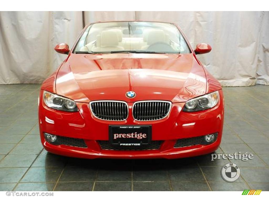 2009 3 Series 335i Convertible - Crimson Red / Beige photo #5