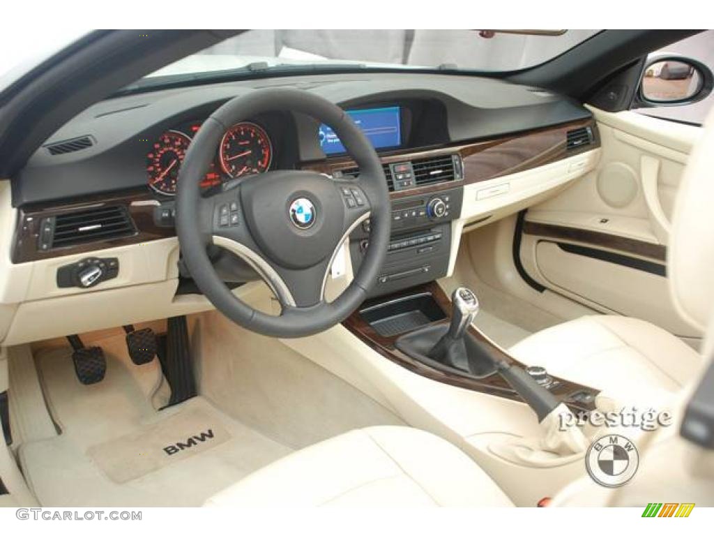 2009 3 Series 335i Convertible - Alpine White / Beige photo #11